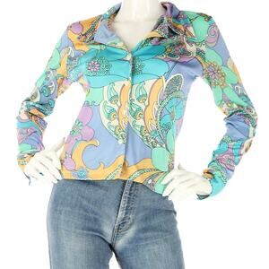 Vintage 70s Psychedelic Boho Festival Top